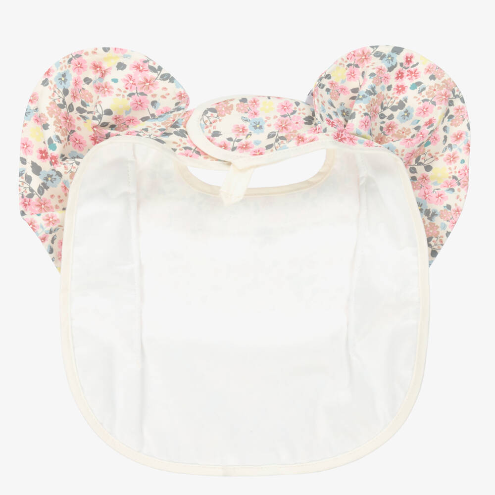 Elodie-Girl's Floating Flower Ruffle Bib | Childrensalon Outlet