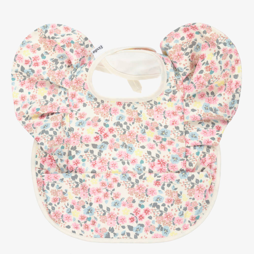 Elodie-Girl's Floating Flower Ruffle Bib | Childrensalon Outlet