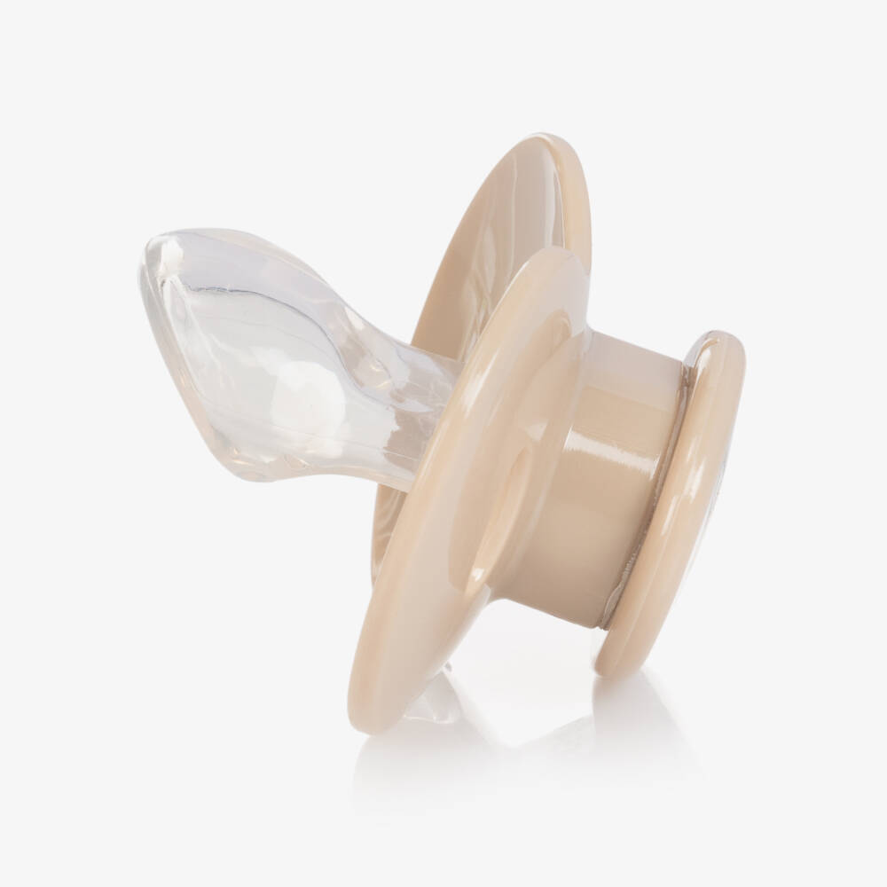 Elodie-Girls Beige Fox Pacifier | Childrensalon Outlet