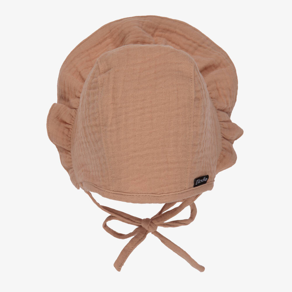 Elodie-Бежевый хлопковый чепец | Childrensalon Outlet