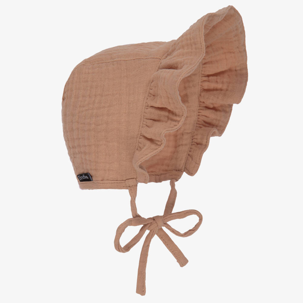 Elodie-Girls Beige Muslin Headwear | Childrensalon Outlet