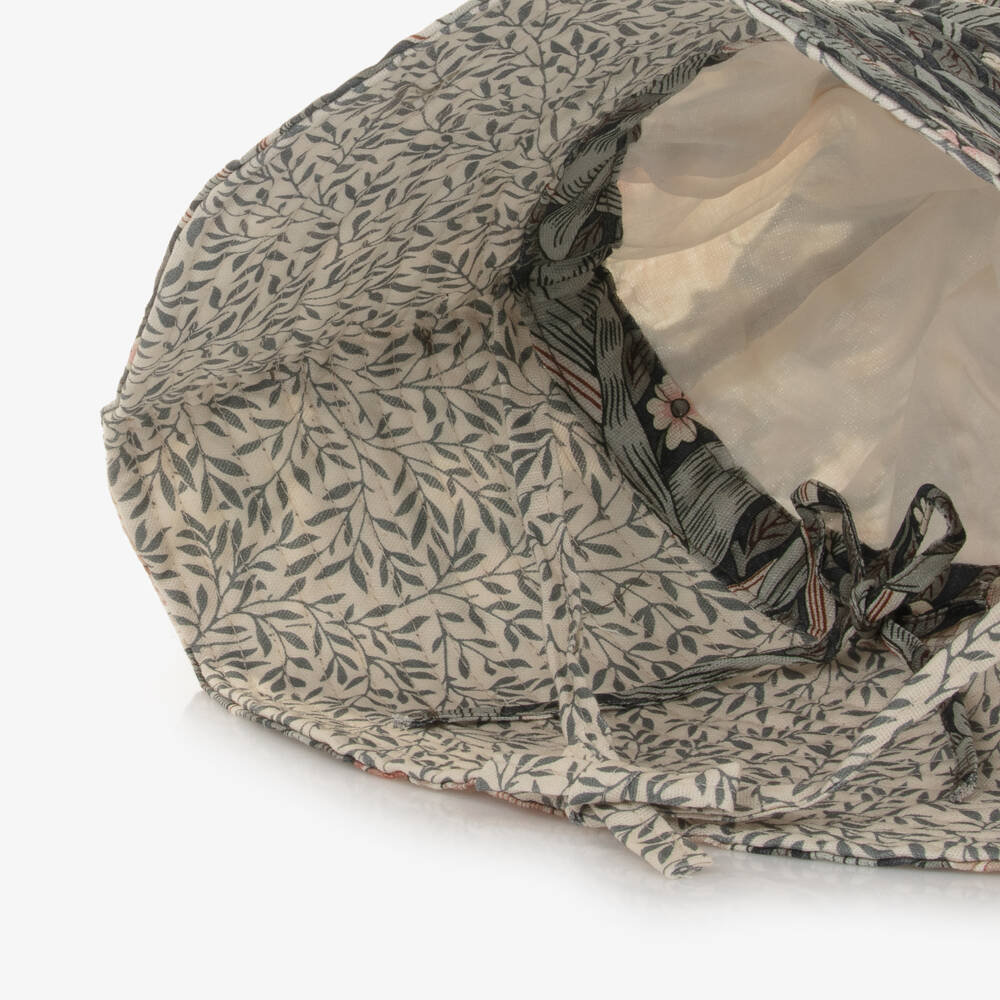 Elodie-Girls Elegant Morris Print Sun Cap | Childrensalon Outlet