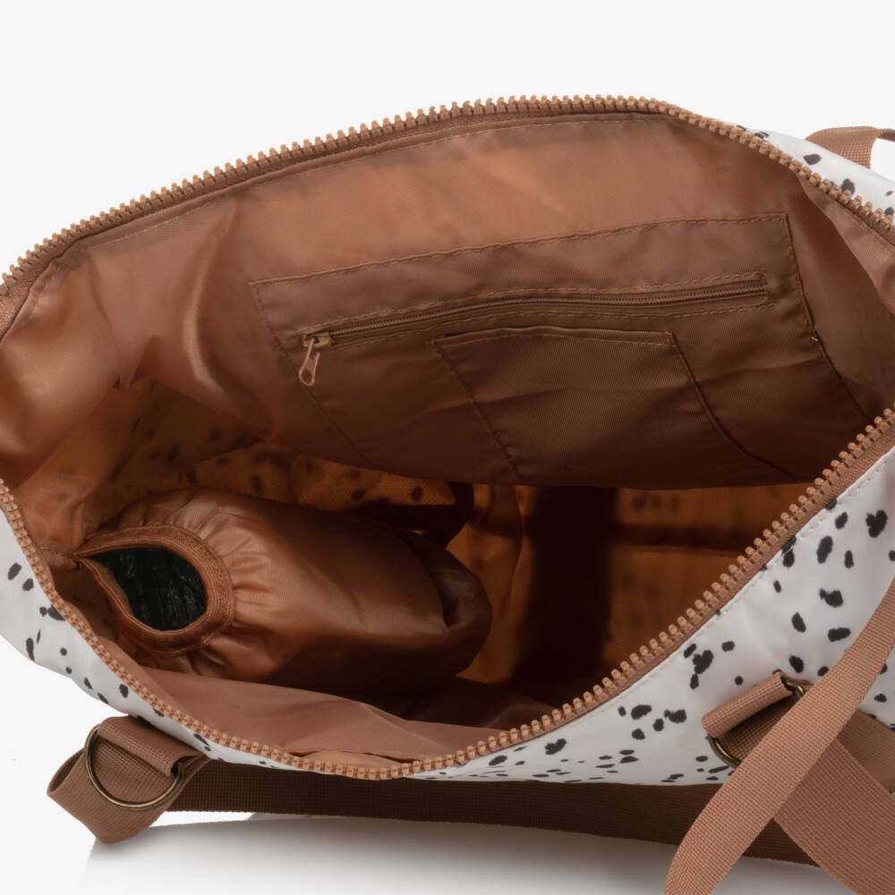 Elodie-Girls Ivory Animal Pattern Diaper Bag | Childrensalon Outlet