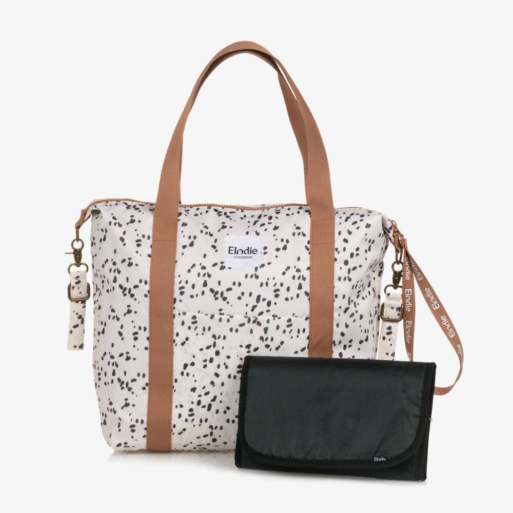 Elodie-Girls Ivory Animal Pattern Diaper Bag | Childrensalon Outlet