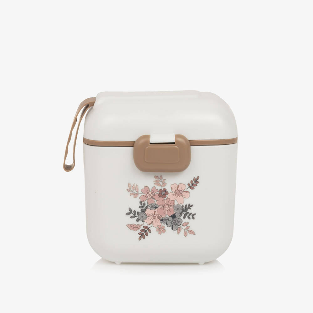 Elodie-Girls Ivory Floral Lunch & Snack Box | Childrensalon Outlet