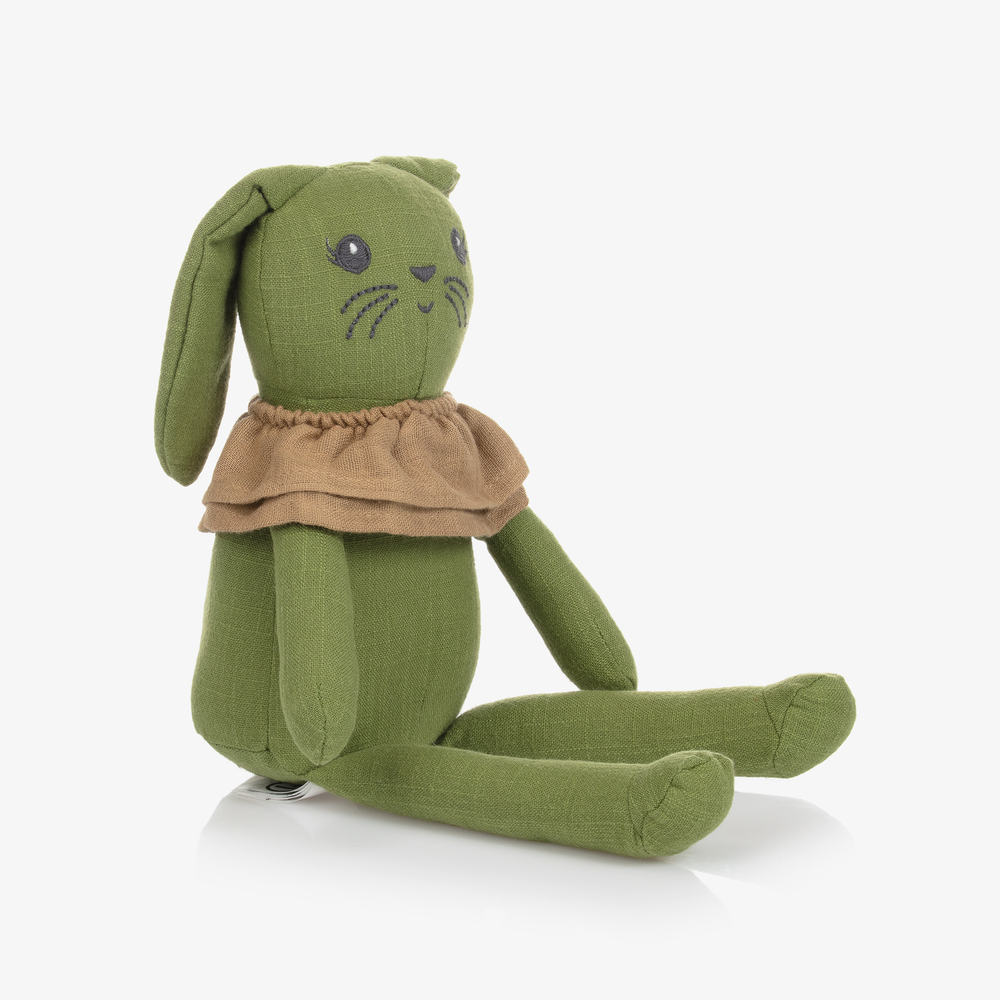 Elodie - Lapin vert en peluche (40 cm) | Childrensalon