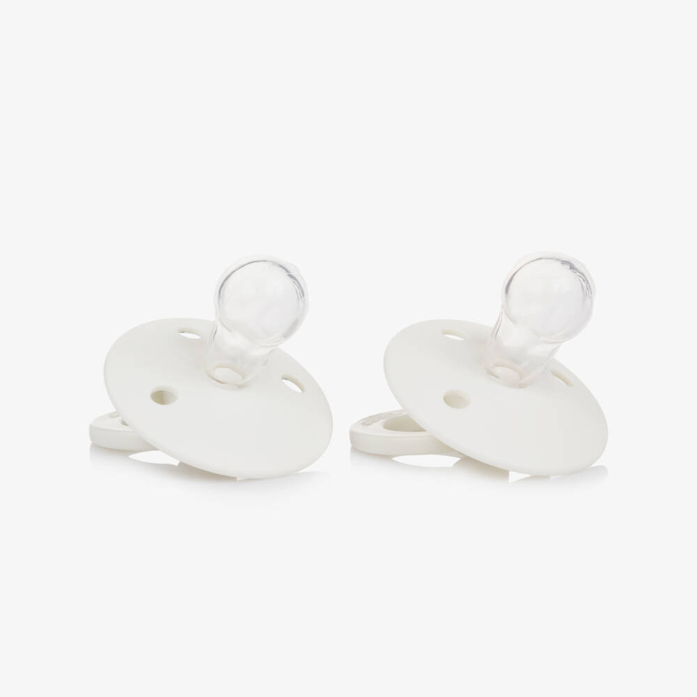 Elodie-Ivory & Blue Toile Binky Bundle Dummies (2 Pack) | Childrensalon Outlet