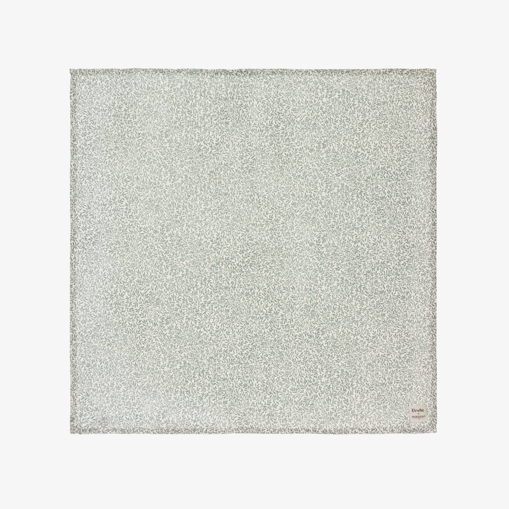 Elodie-Ivory Green Bamboo Muslin Cloth | Childrensalon Outlet