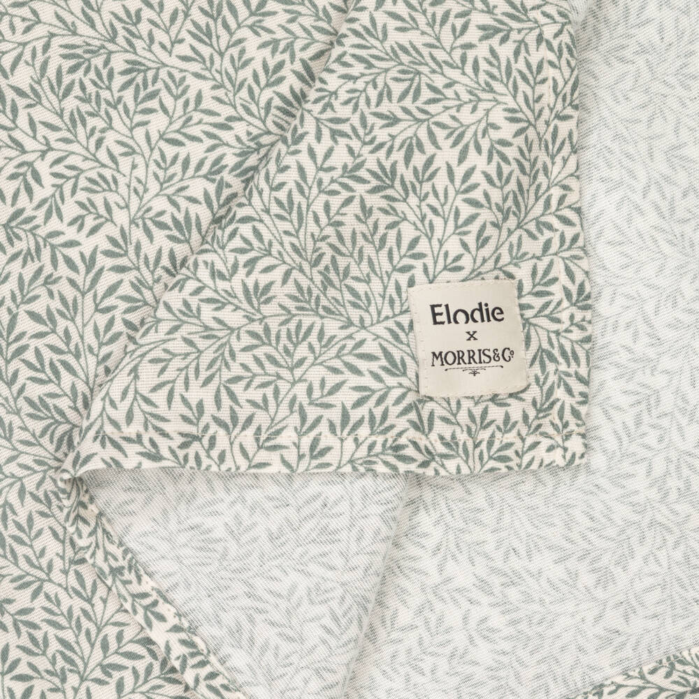 Elodie-Ivory Green Bamboo Muslin Cloth | Childrensalon Outlet