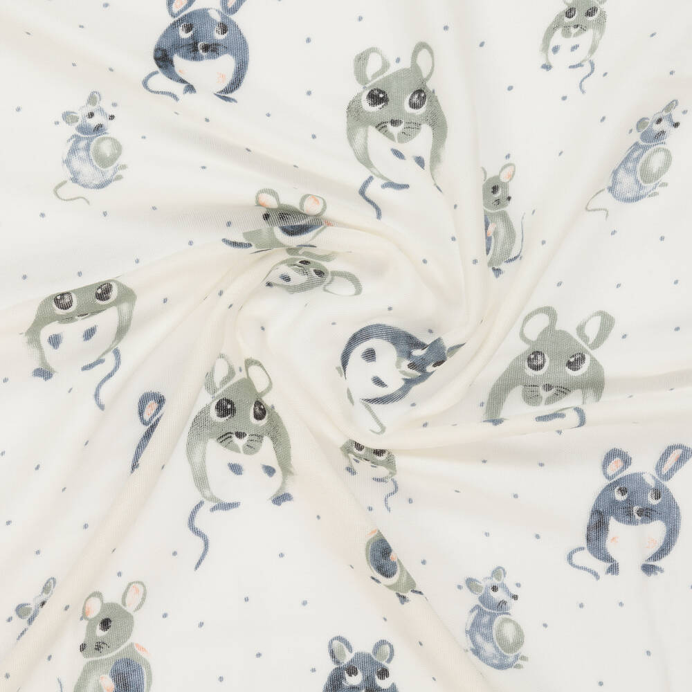 Elodie-Ivory Mouse Muslin (80cm)  | Childrensalon Outlet