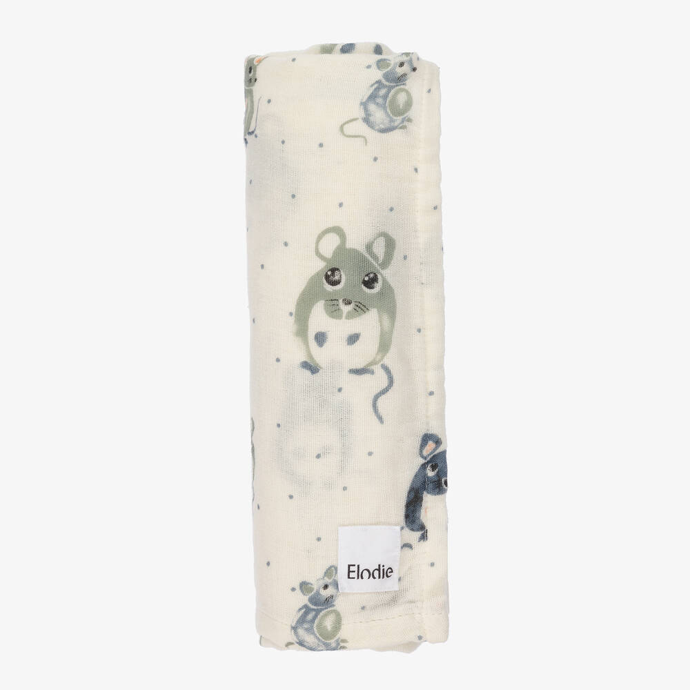 Elodie-Ivory Mouse Muslin (80cm)  | Childrensalon Outlet