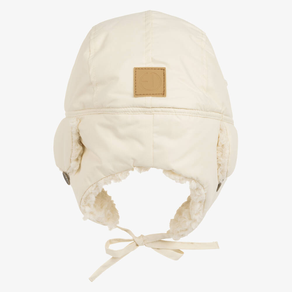 Elodie-Off-white Soft Sherpa Trapper Hat | Childrensalon Outlet