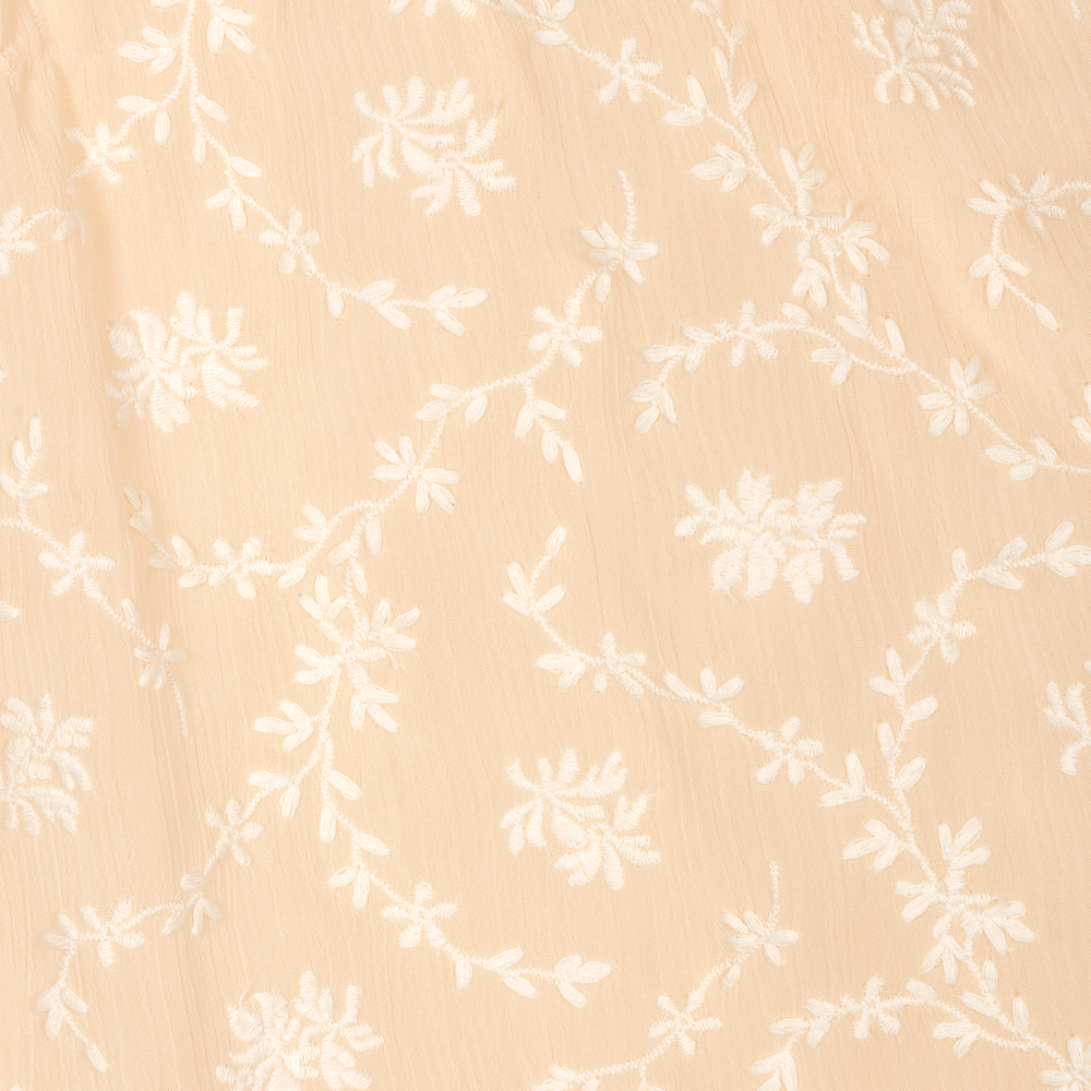 Elsy-Бежевое платье с цветочной вышивкой | Childrensalon Outlet