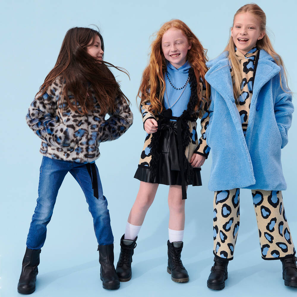 Elsy-Beige Leopard Print Hoodie | Childrensalon Outlet