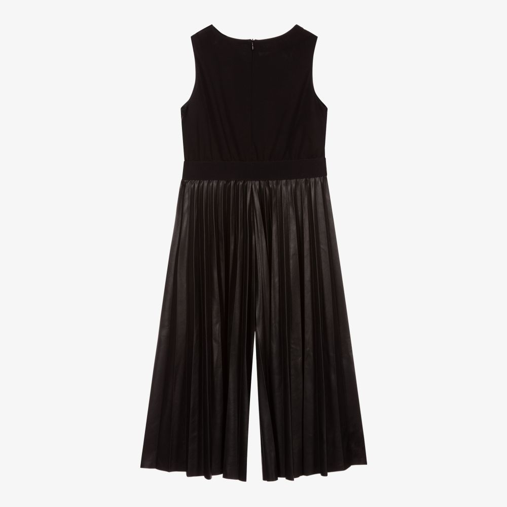 إلسي-جمبسوت جلد صناعي لون أسود للبنات | Childrensalon Outlet