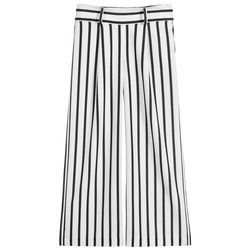 Elsy - Black & White Striped Culottes | Childrensalon Outlet