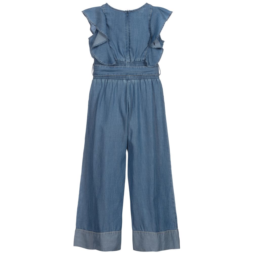 Elsy Blue Chambray Jumpsuit Childrensalon Outlet