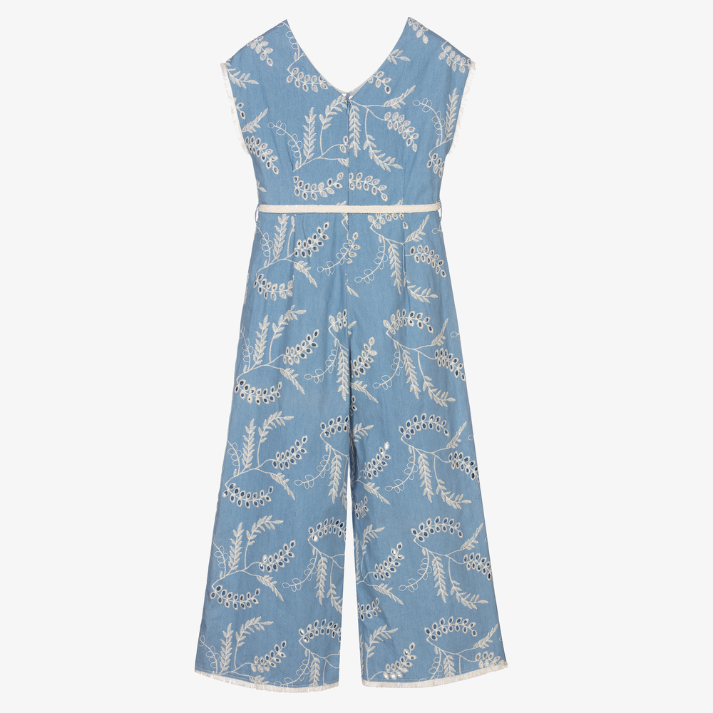 إلسي-جمبسوت قطن شامبري لون أزرق | Childrensalon Outlet