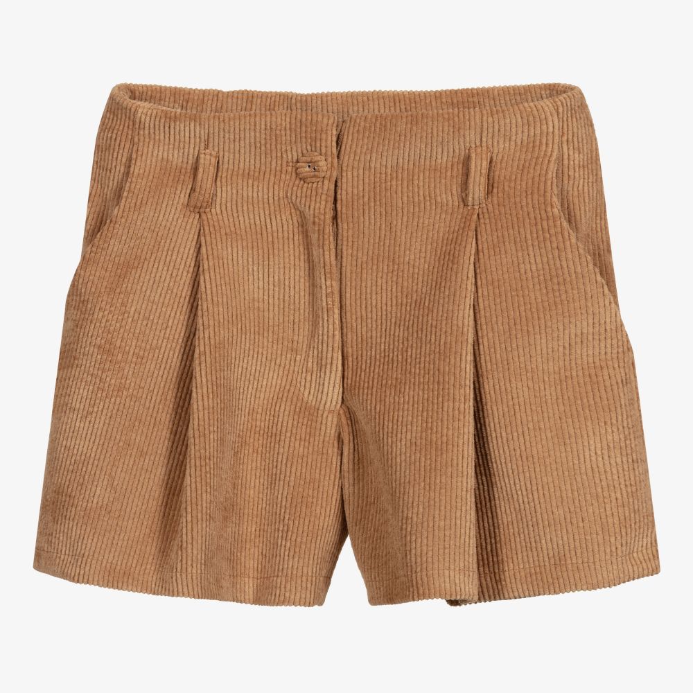Elsy - Beige Cord-Shorts (M) | Childrensalon
