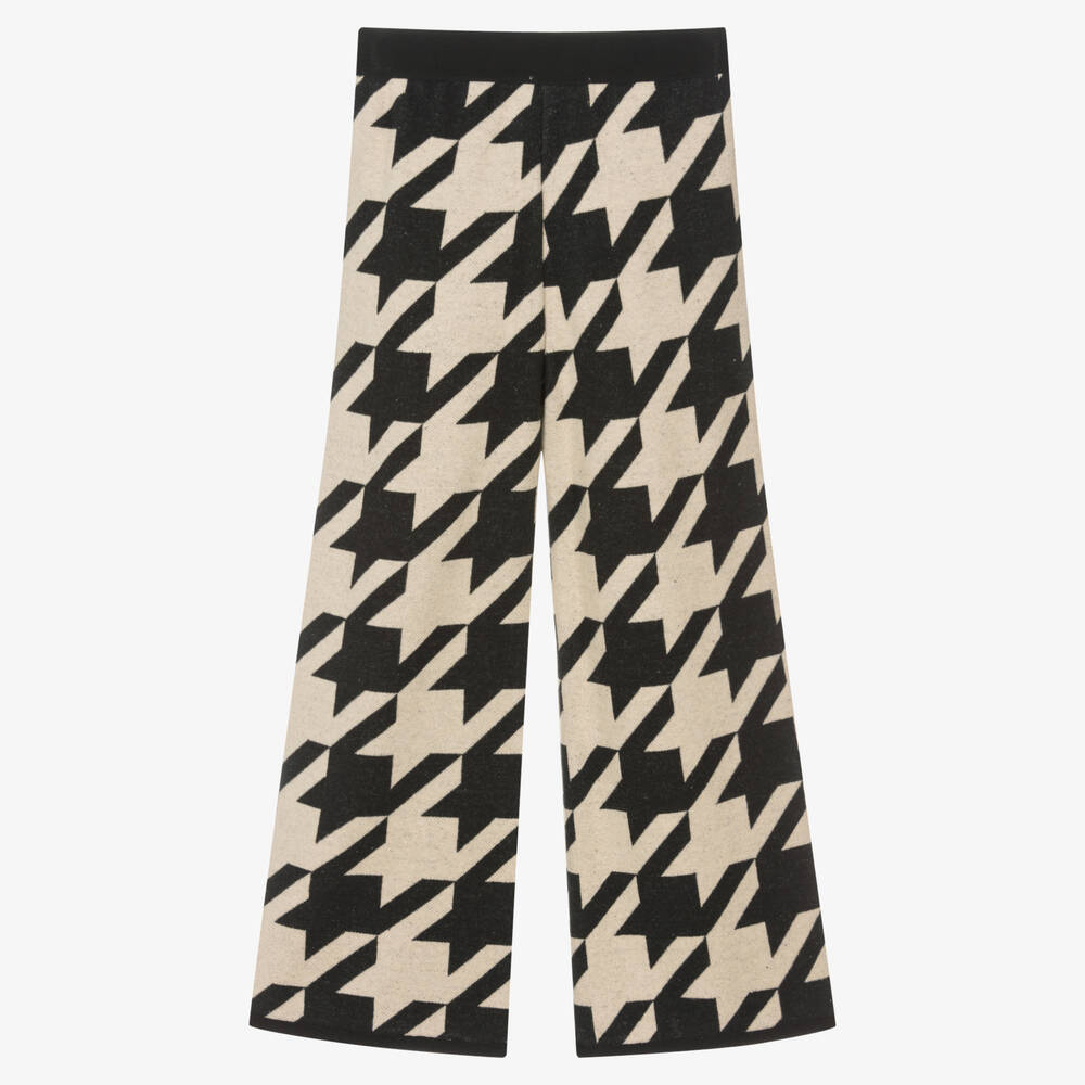 Elsy-Бежево-черные широкие брюки | Childrensalon Outlet