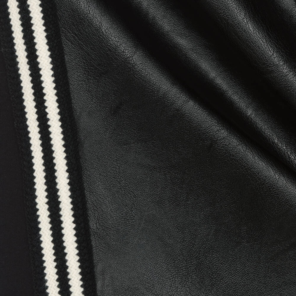 إلسي-فستان جلد صناعي لون أسود | Childrensalon Outlet