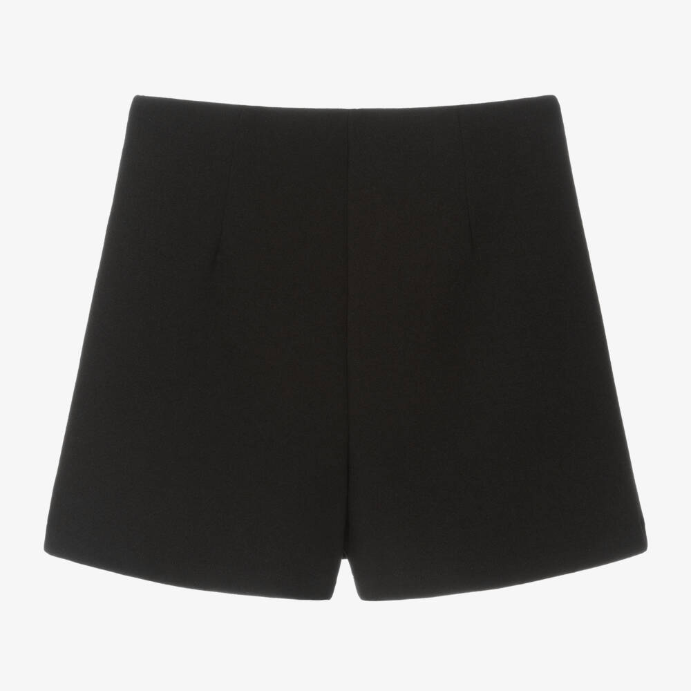 Elsy-Girls Black Gold Button Skirt | Childrensalon Outlet