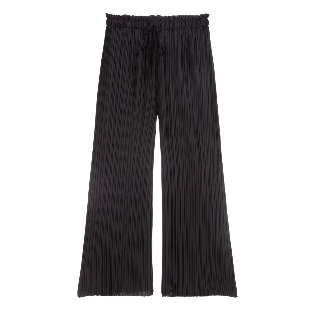 Elsy - Черные плиссированные брюки для девочек | Childrensalon