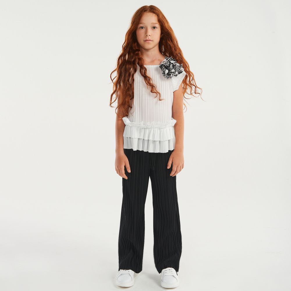 Pantalon plissé fille online