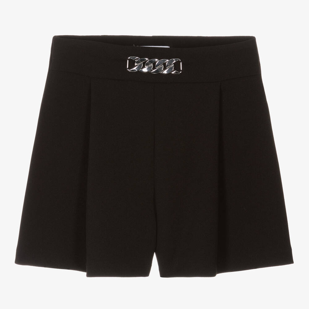 couture by Elsy - Schwarze Shorts mit silberner Kette | Childrensalon