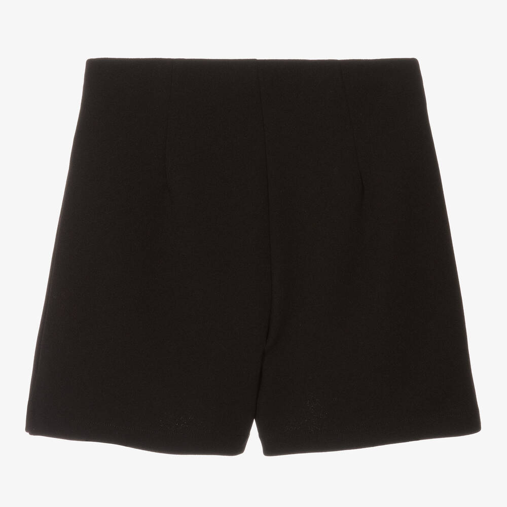 couture by Elsy-Girls Black Silver Chain Shorts | Childrensalon Outlet