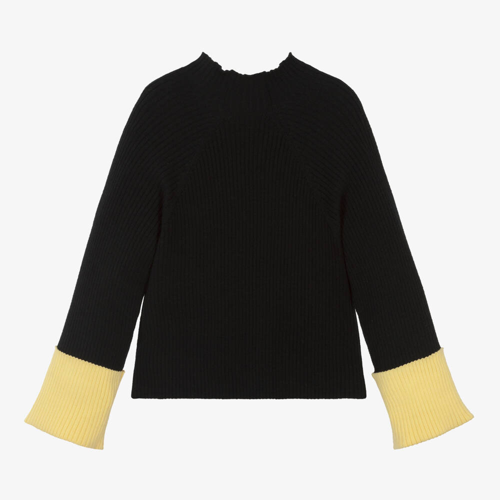 إلسي-باوفر محبوك لون أصفر وأسود للبنات | Childrensalon Outlet