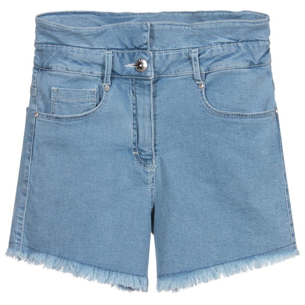 Elsy - Short bleu en denim Fille | Childrensalon