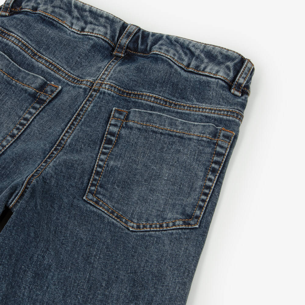 Elsy-Girls Blue Denim Wide Leg Jeans | Childrensalon Outlet