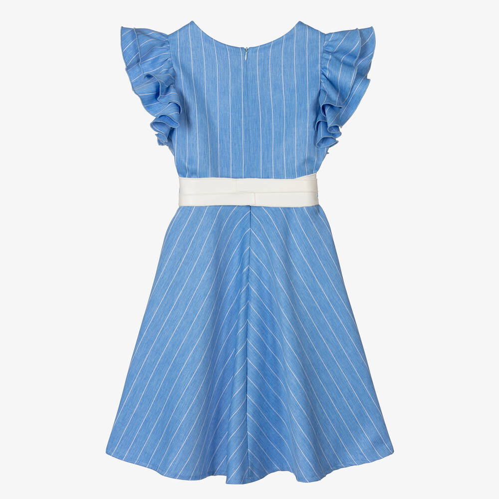 Elsy-فستان مقلم لون أزرق وأبيض | Childrensalon Outlet