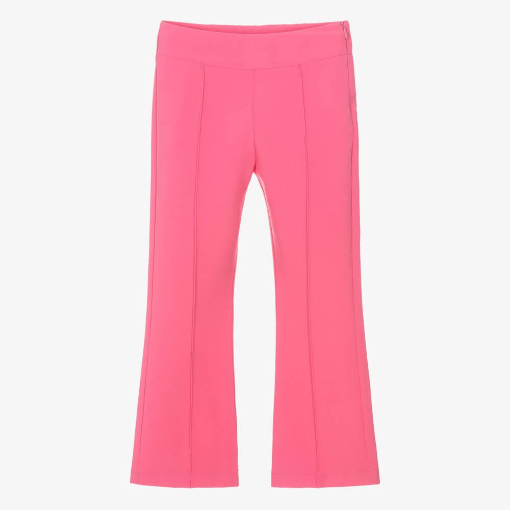 Elsy - Pantalon évasé rose vif fille | Childrensalon