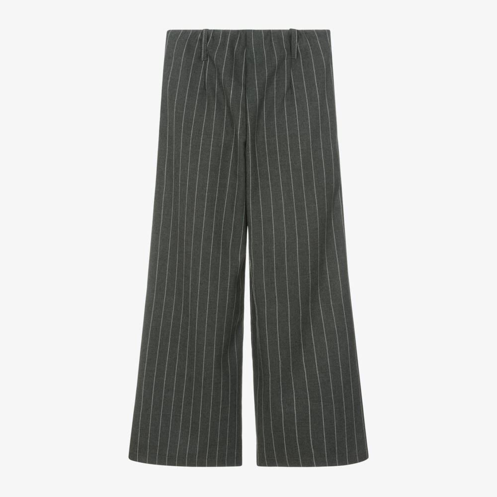 Elsy-Girls Charcoal Striped Trousers | Childrensalon Outlet
