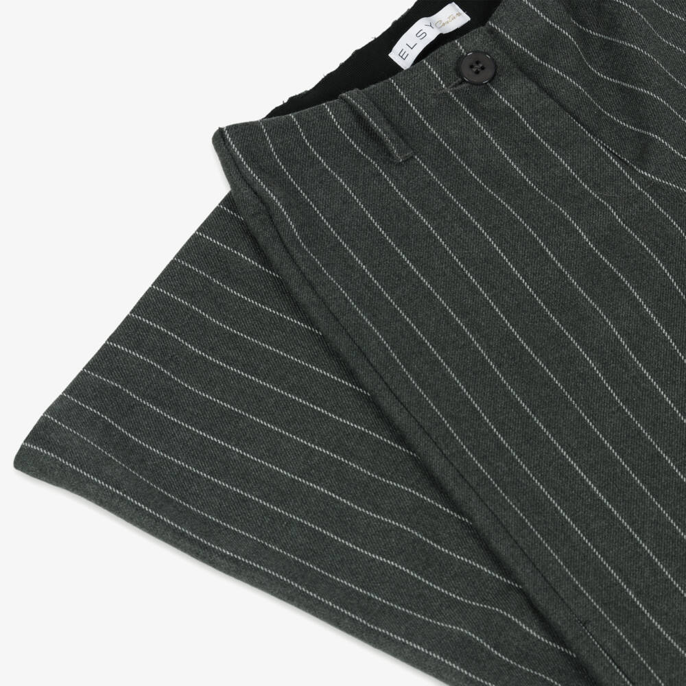 Elsy-Girls Charcoal Striped Trousers | Childrensalon Outlet