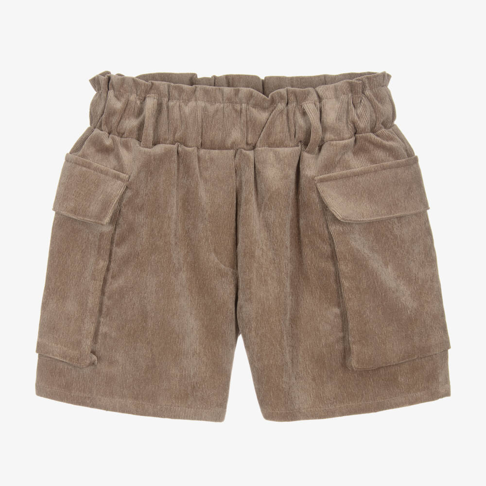 إلسي-شورت كوردروي لون بني للبنات | Childrensalon Outlet
