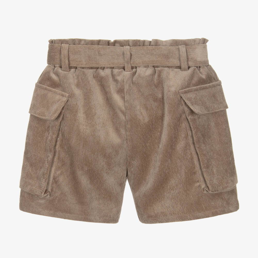 إلسي-شورت كوردروي لون بني للبنات | Childrensalon Outlet