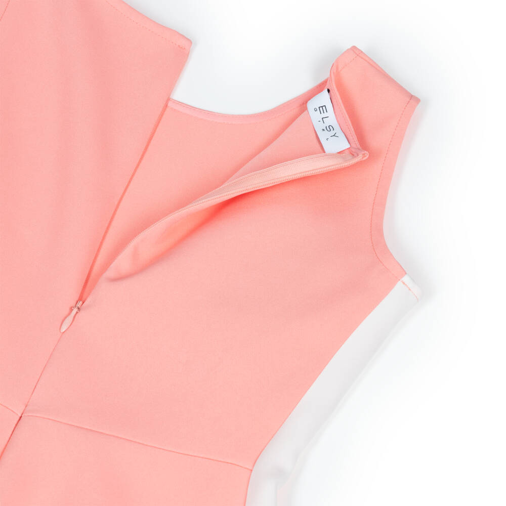 couture by Elsy-Girls Coral Silky Wide-Leg Romper | Childrensalon Outlet