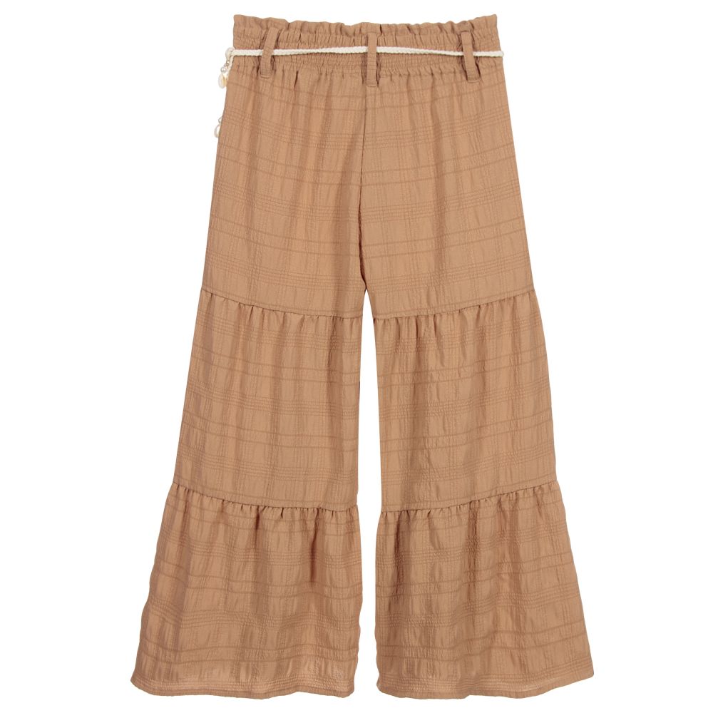 Elsy-Темно-бежевые брюки для девочек | Childrensalon Outlet