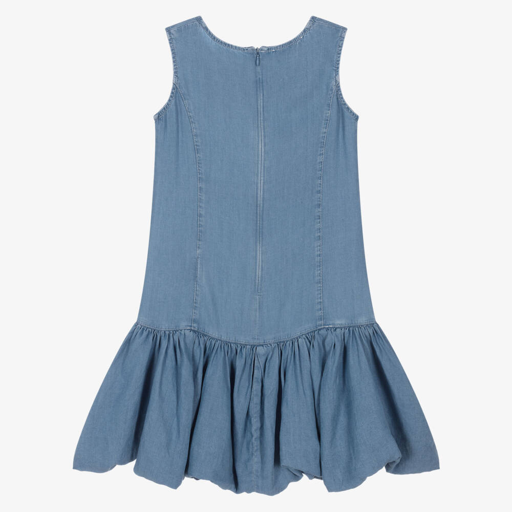 couture by Elsy-فستان شامبراي أزرق للبنات | Childrensalon Outlet