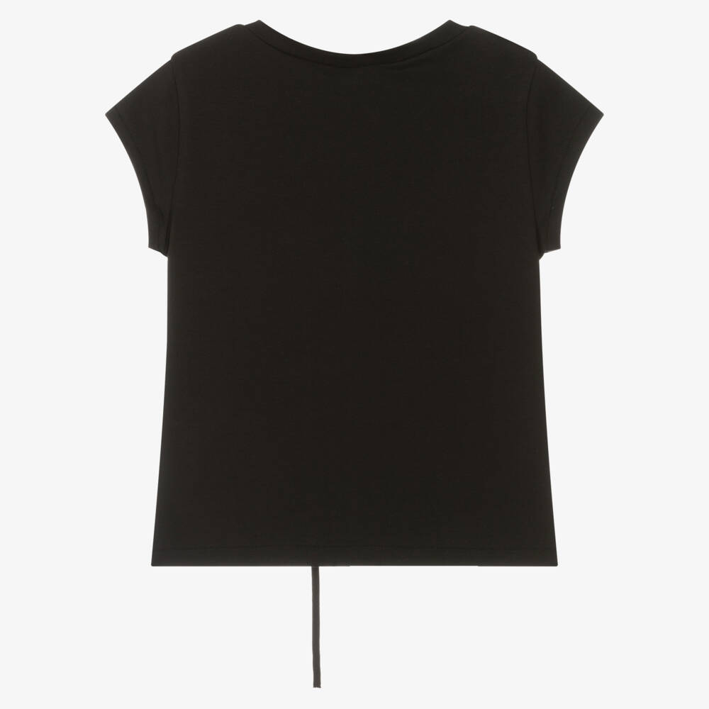 couture by Elsy-Girls Elegant Black Floral Tee | Childrensalon Outlet