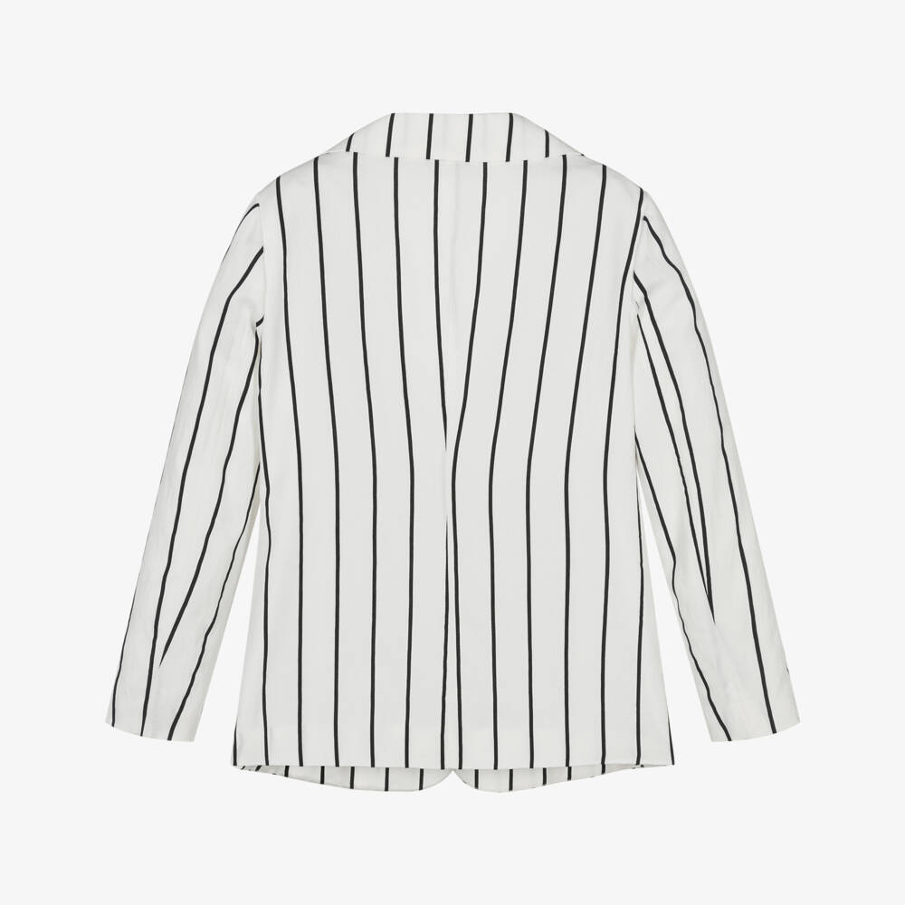 Elsy-Girls Elegant Black & White Blazer | Childrensalon Outlet