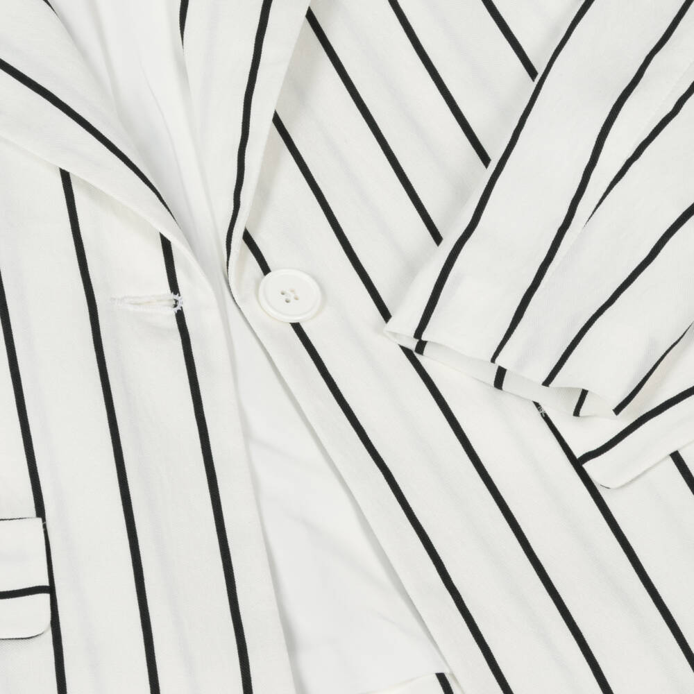 Elsy-Girls Elegant Black & White Blazer | Childrensalon Outlet
