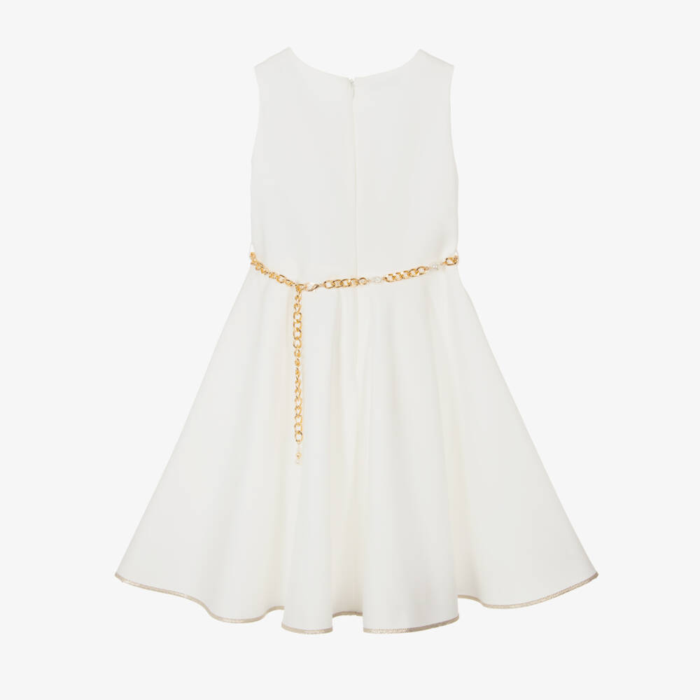 couture by إلسي-فستان عاجي أنيق للبنات بسلسلة | Childrensalon Outlet