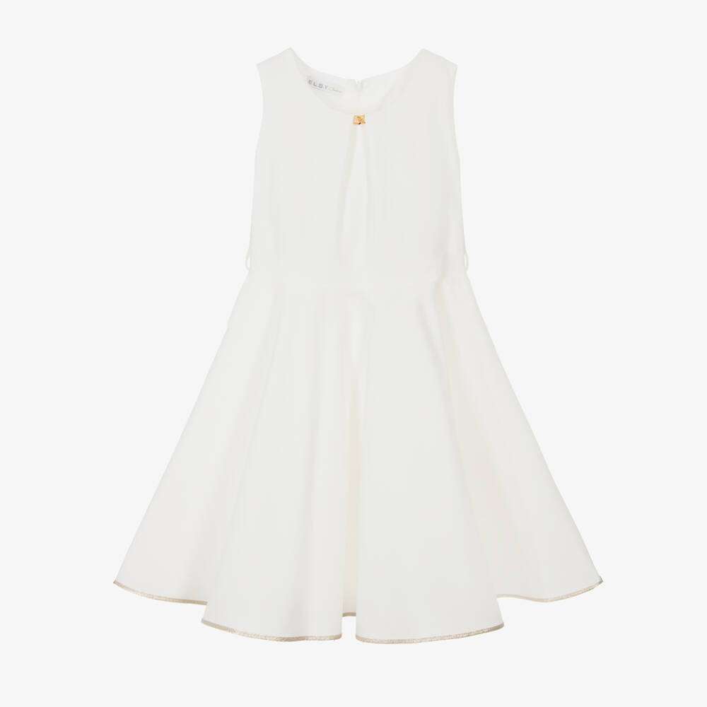 couture by إلسي-فستان عاجي أنيق للبنات بسلسلة | Childrensalon Outlet