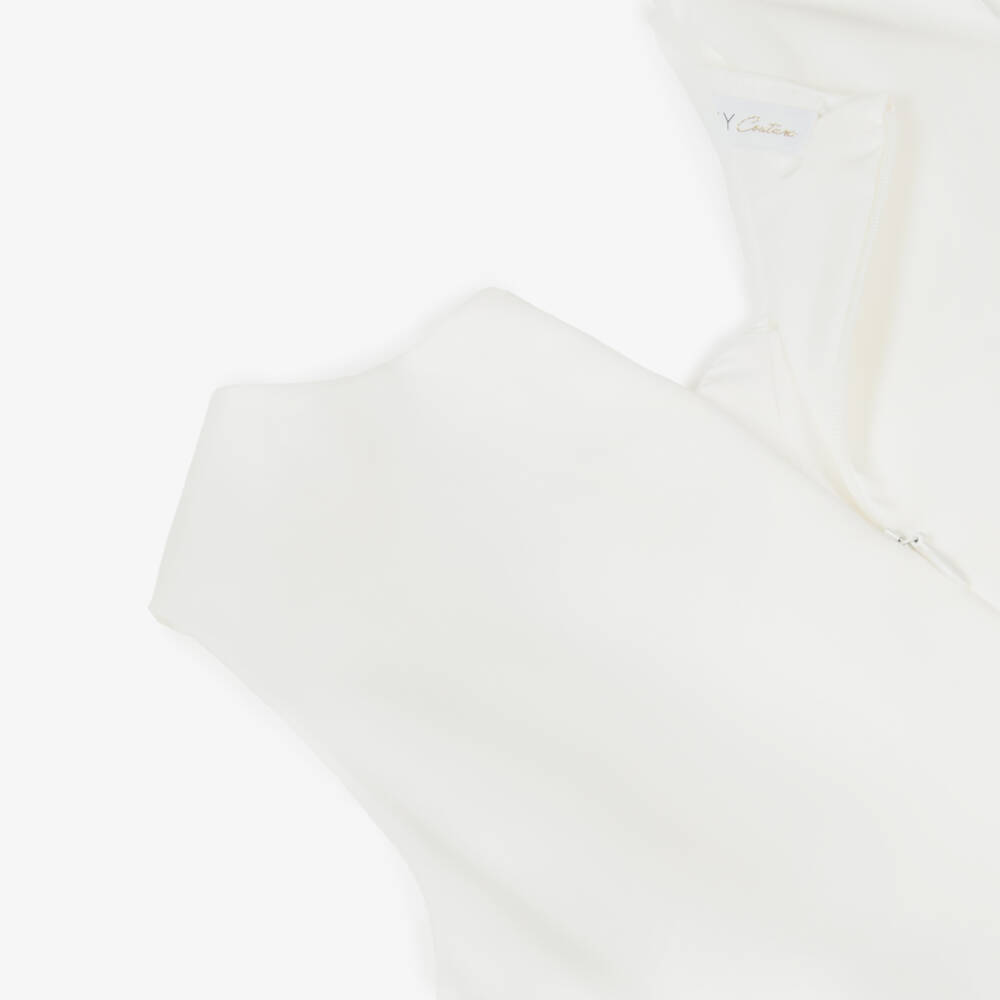 couture by Elsy-Girls Elegant Ivory Chain Romper | Childrensalon Outlet