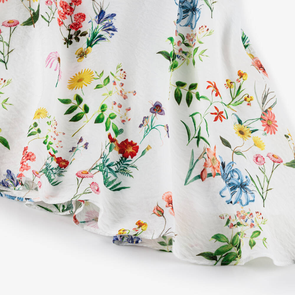 couture by Elsy-فستان عاجي أنيق للبنات بلمسات زهرية | Childrensalon Outlet