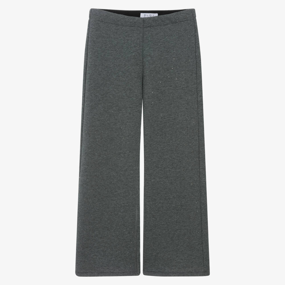 Elsy-Girls Glitter Grey Trousers | Childrensalon Outlet